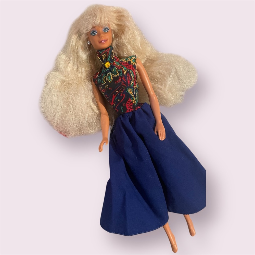 Barbie Red Jacket and Blue Skirt Set (Barbie doll NOT included)